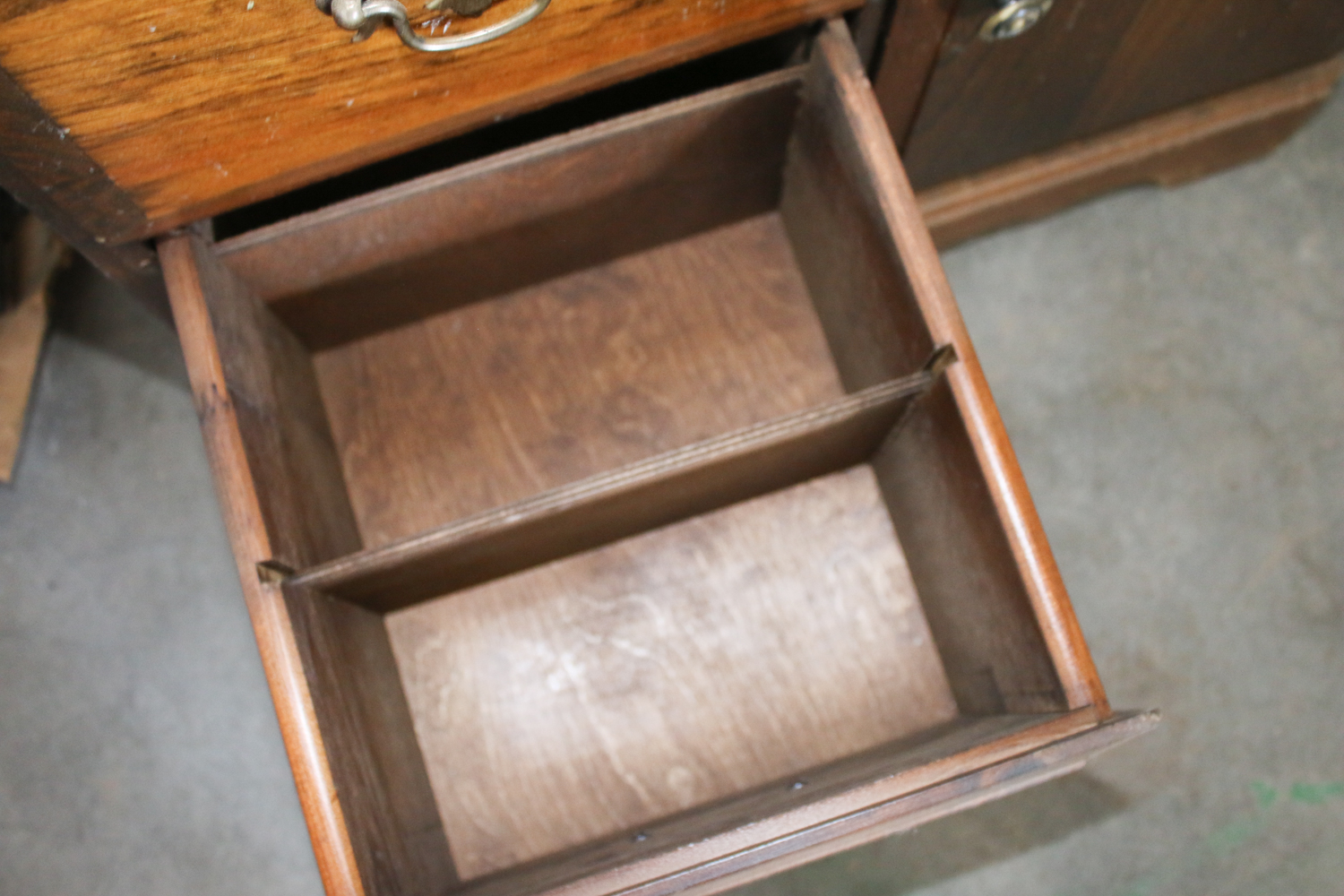 Wood Cabinet with Drop Leaf Sides