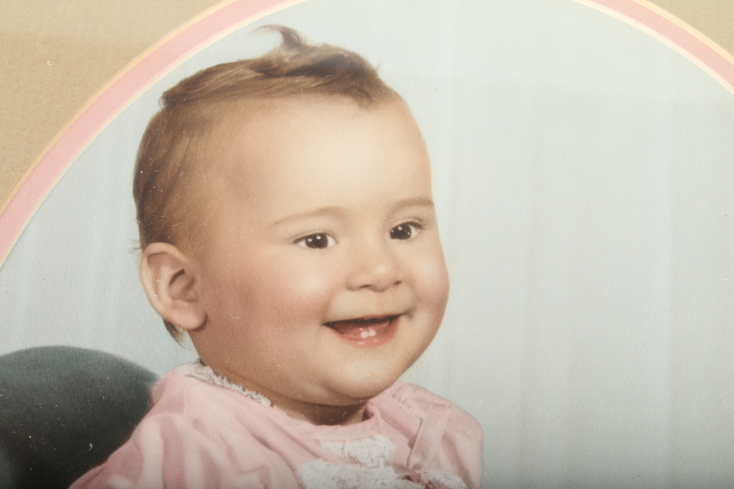 Framed Vintage Baby Photos