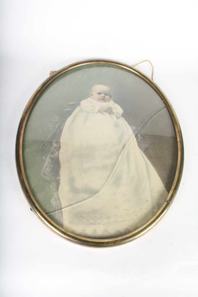 Framed Vintage Baby Photos