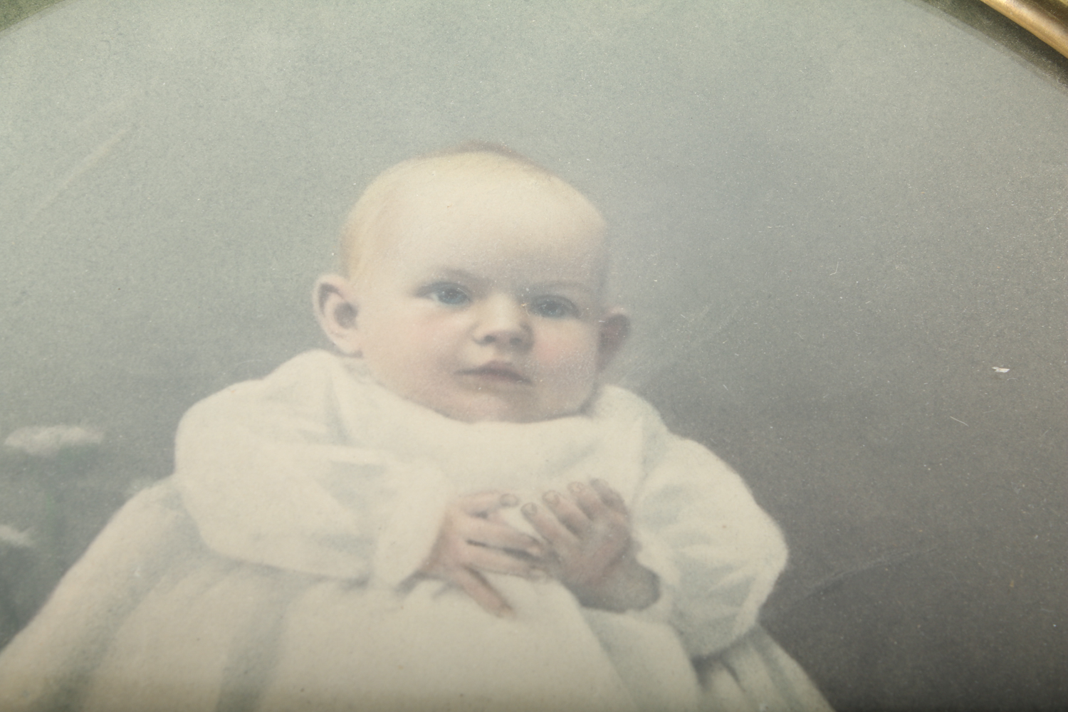 Framed Vintage Baby Photos