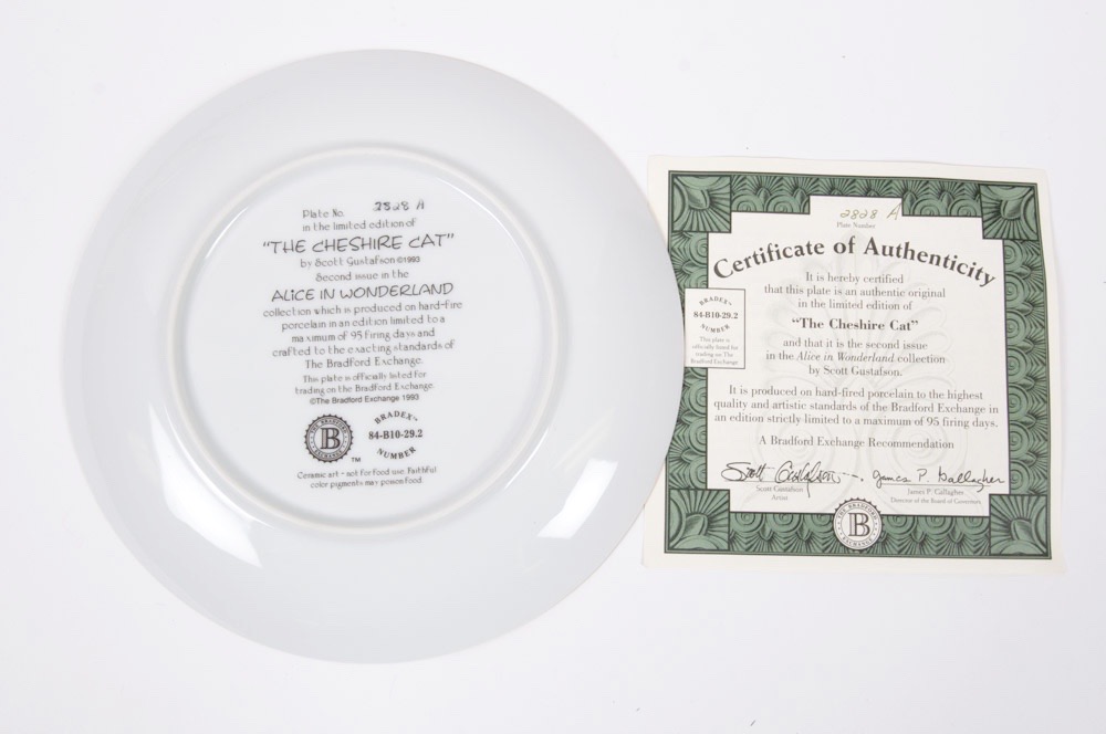 "Alice in Wonderland" and "Beauty and the Beast" Collector Plates