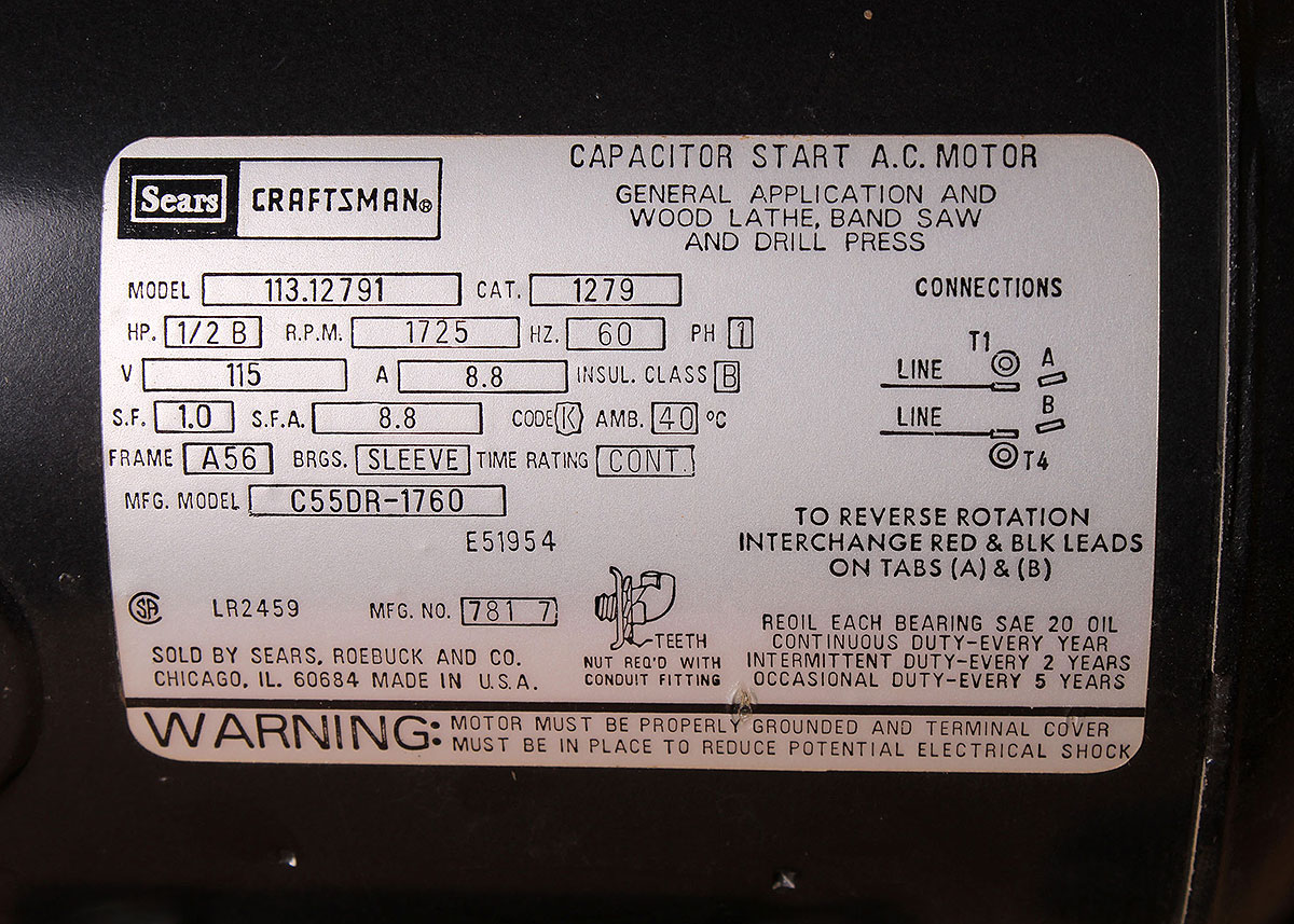 Sears Craftsman Wood Lathe