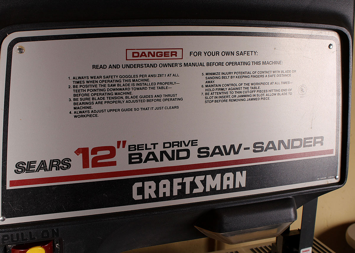 Craftsman 12 Inch BAnd Saw/Sander