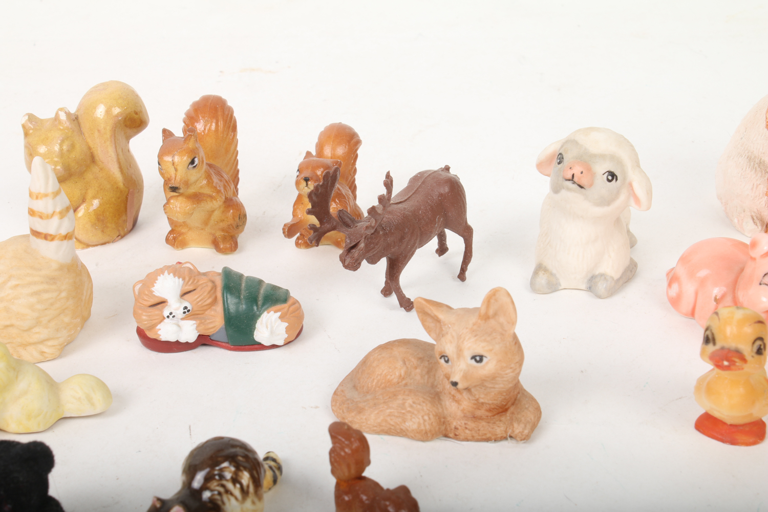 Collection of Tiny Animal Figurines