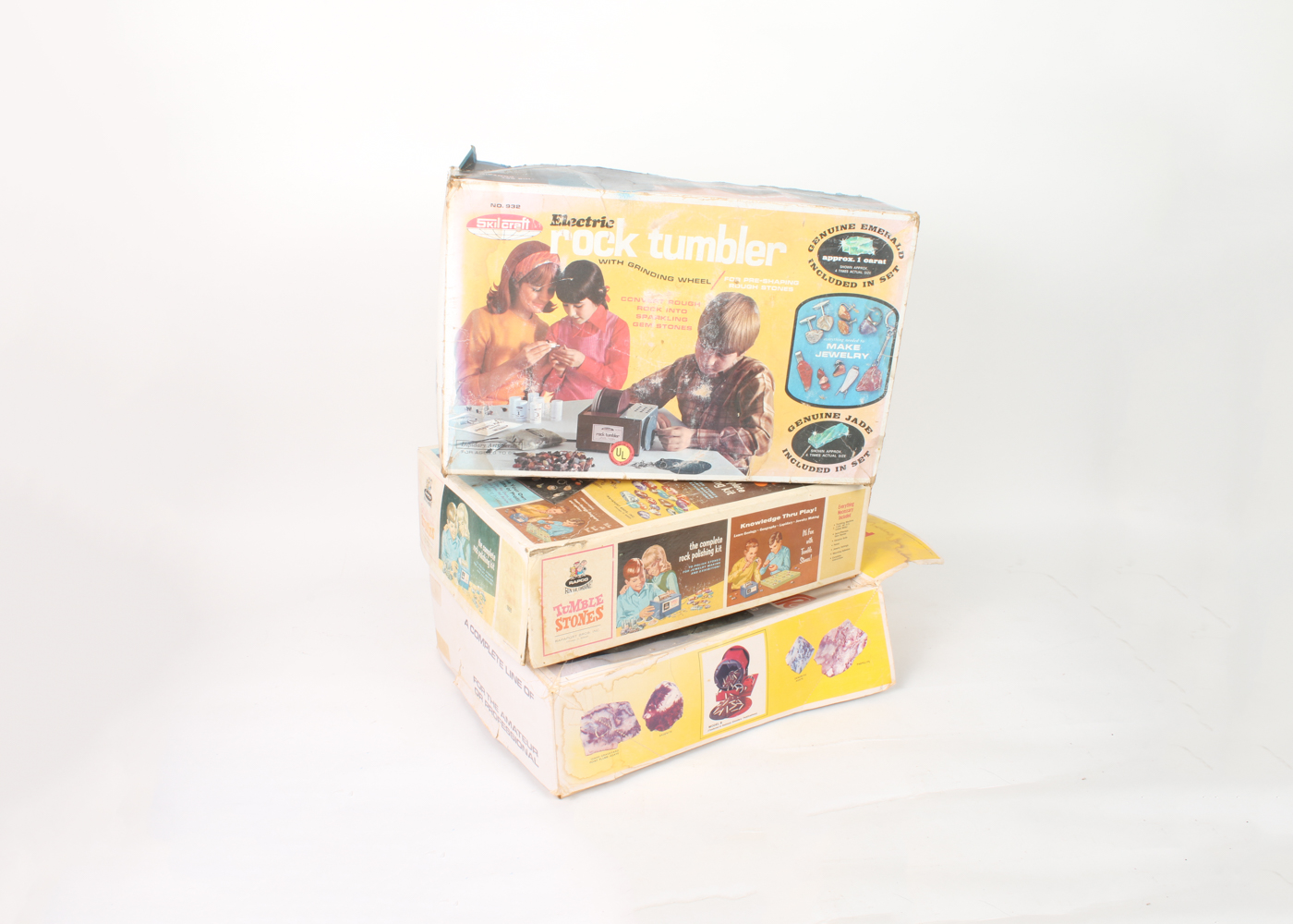 Three Vintage Electric Rock Tumbers