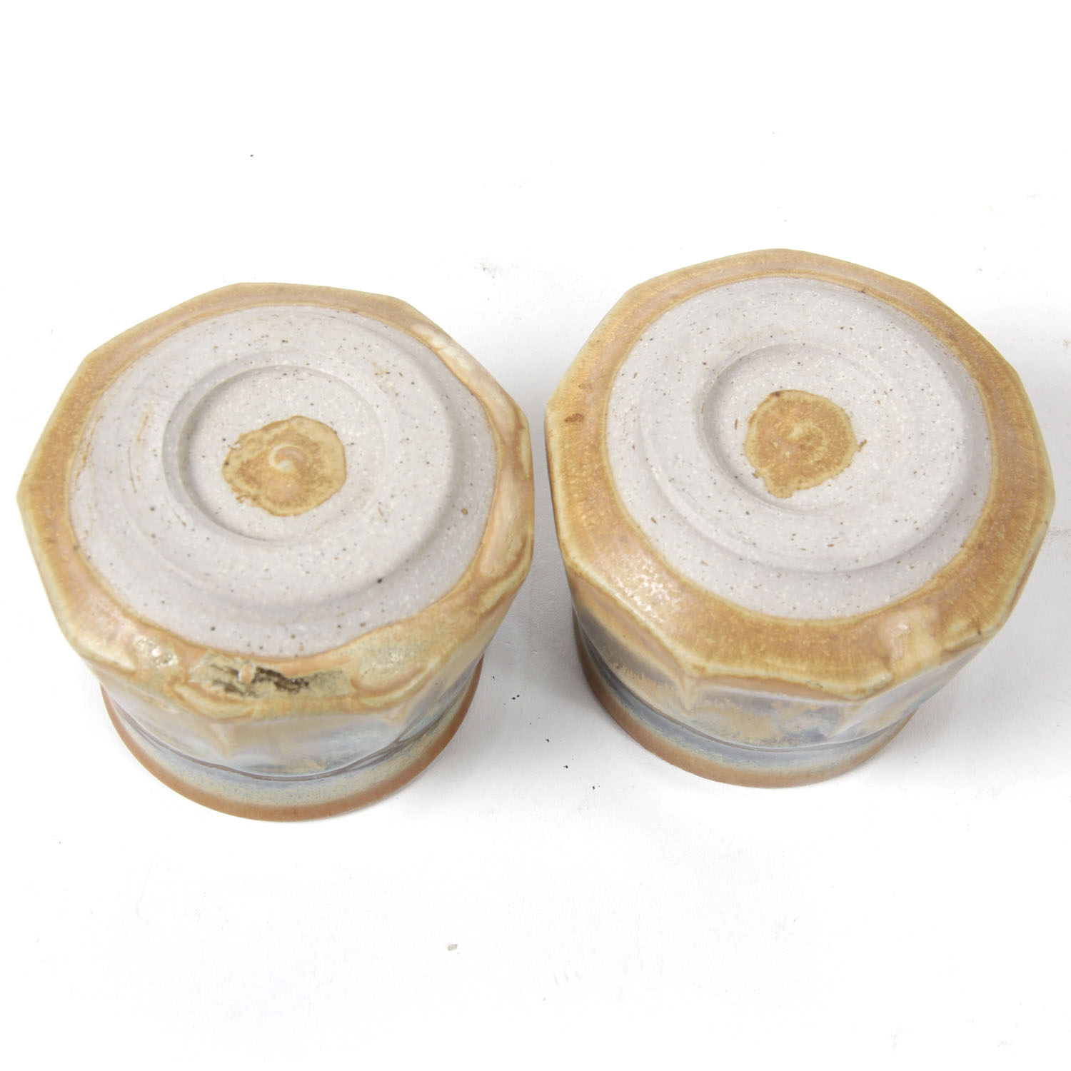 Mid-Century Japanese Pottery Teapot and Cups