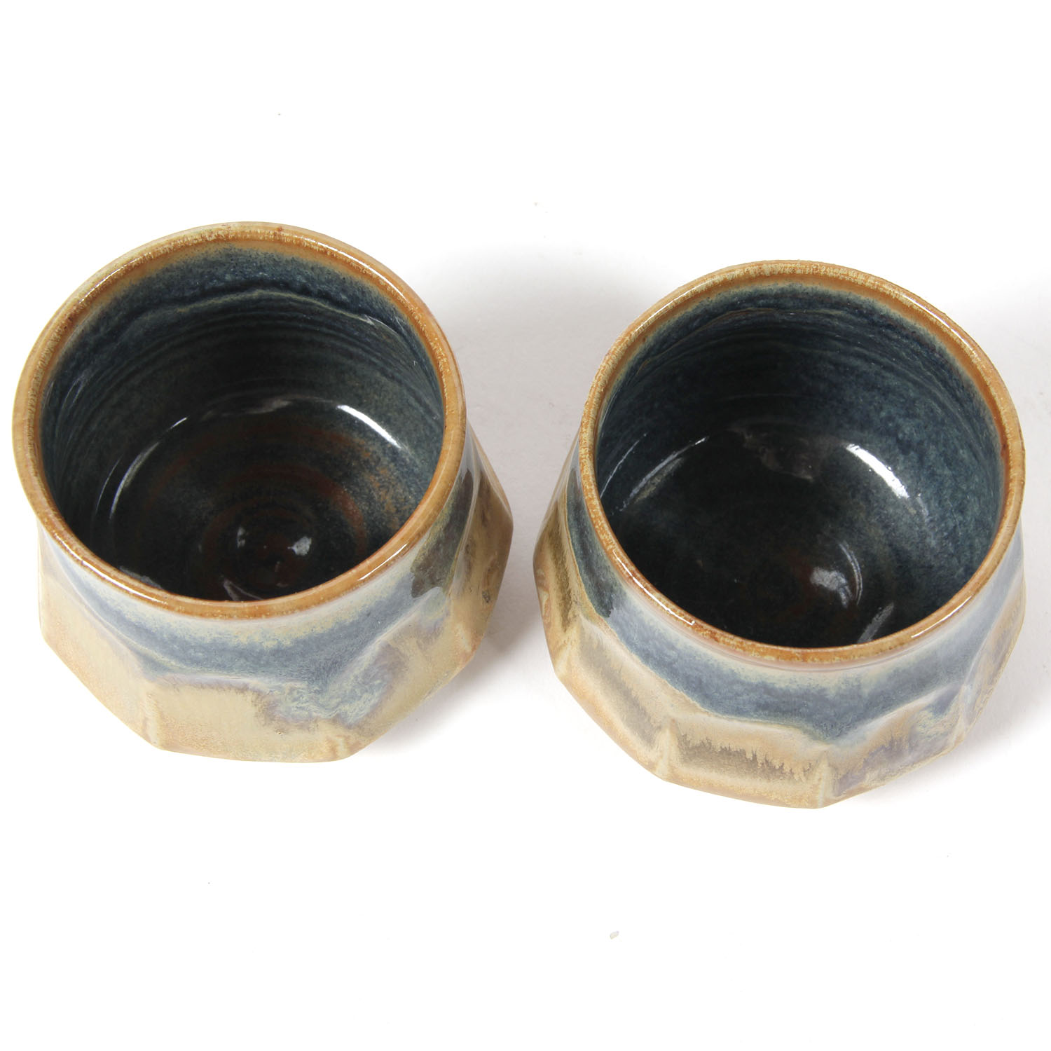 Mid-Century Japanese Pottery Teapot and Cups