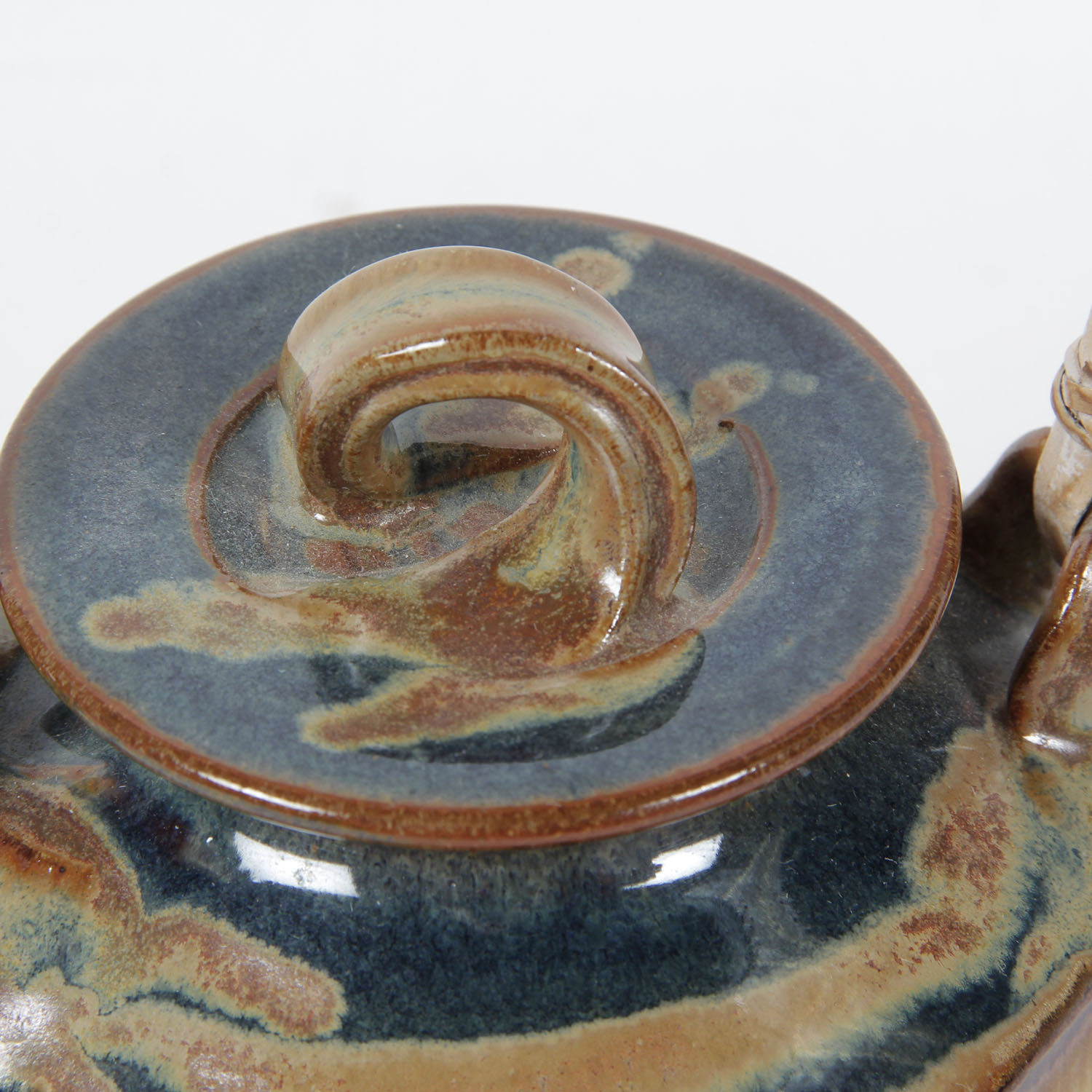 Mid-Century Japanese Pottery Teapot and Cups