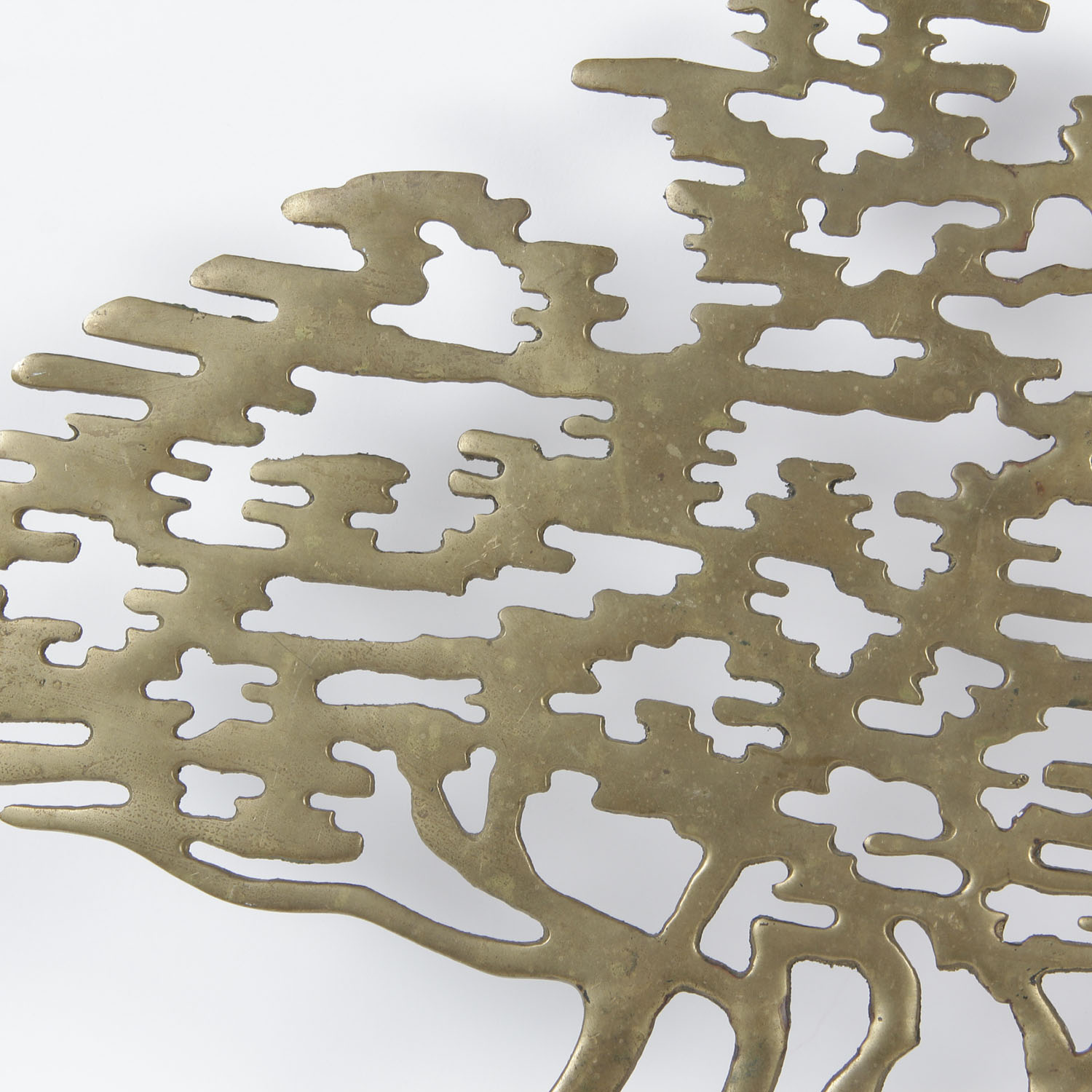 Solid Brass Mid Century Wall Art