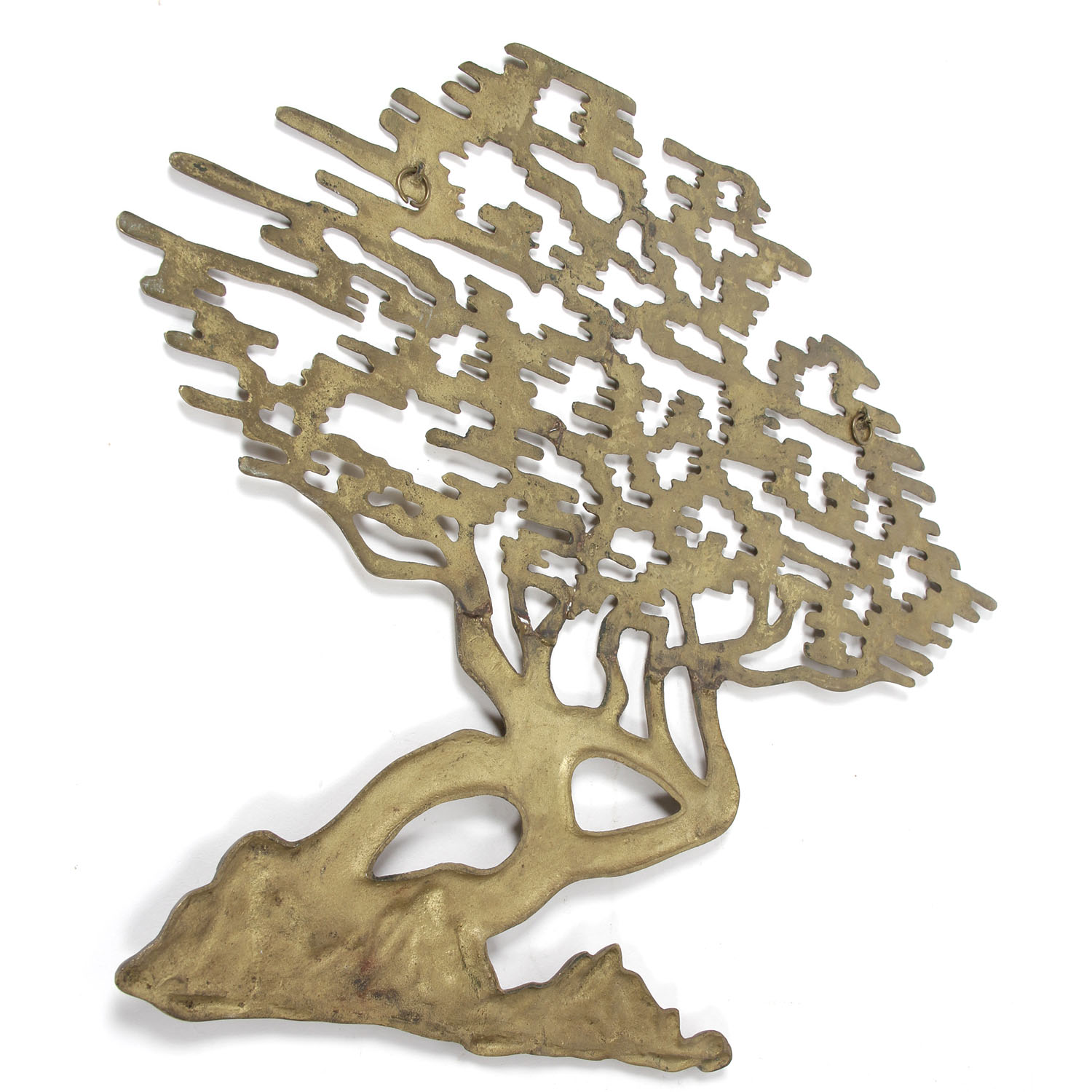 Solid Brass Mid Century Wall Art