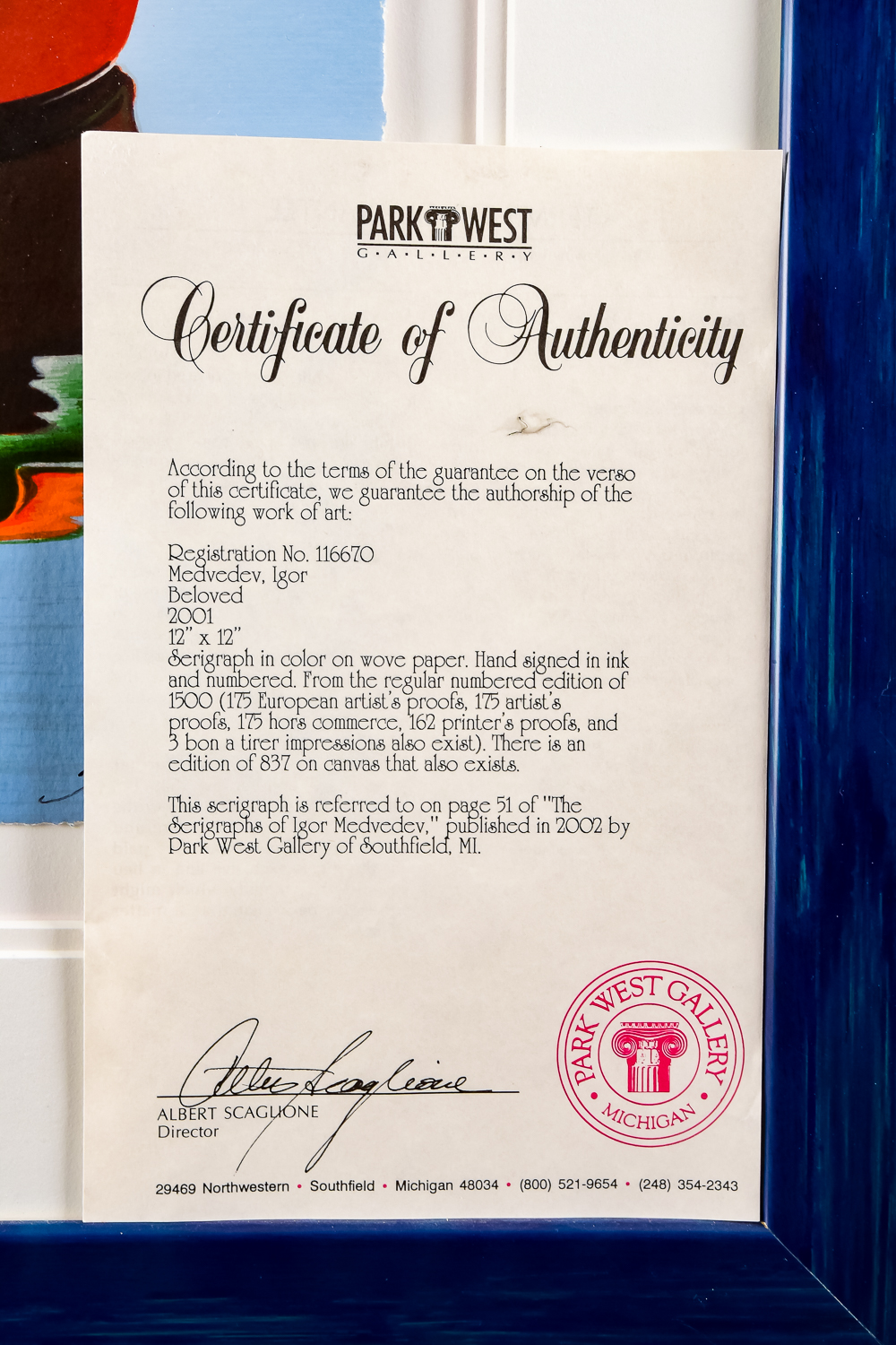 "Beloved" Serigraph by Igor Medvedev