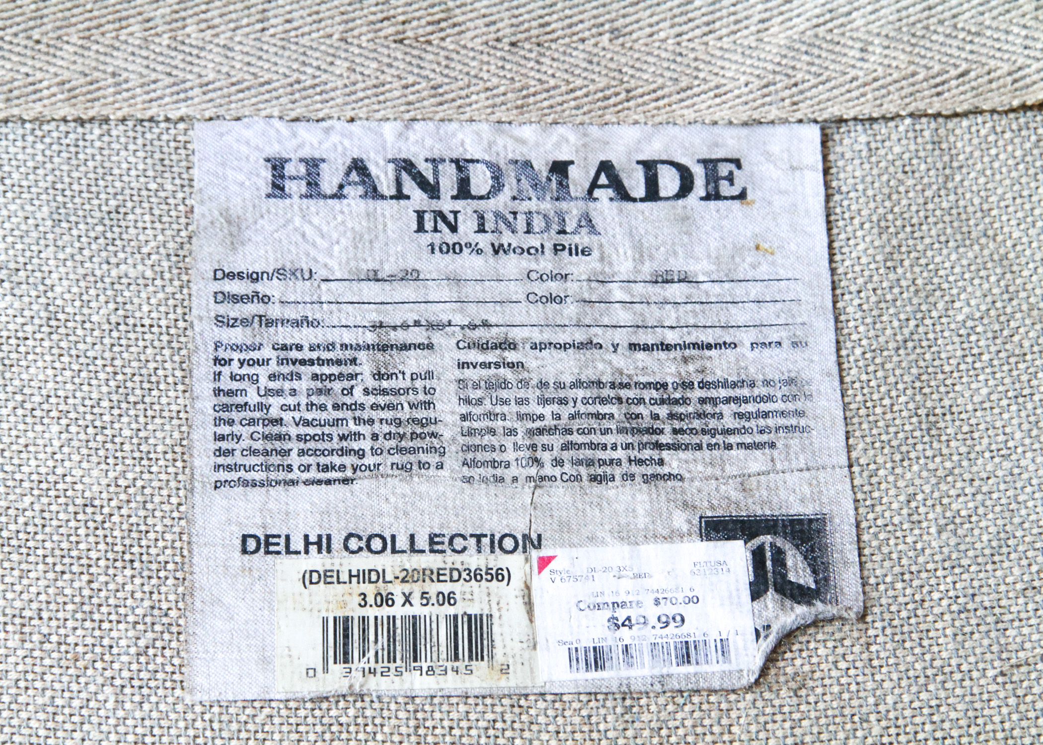 Trio of Handmade Indian Rugs