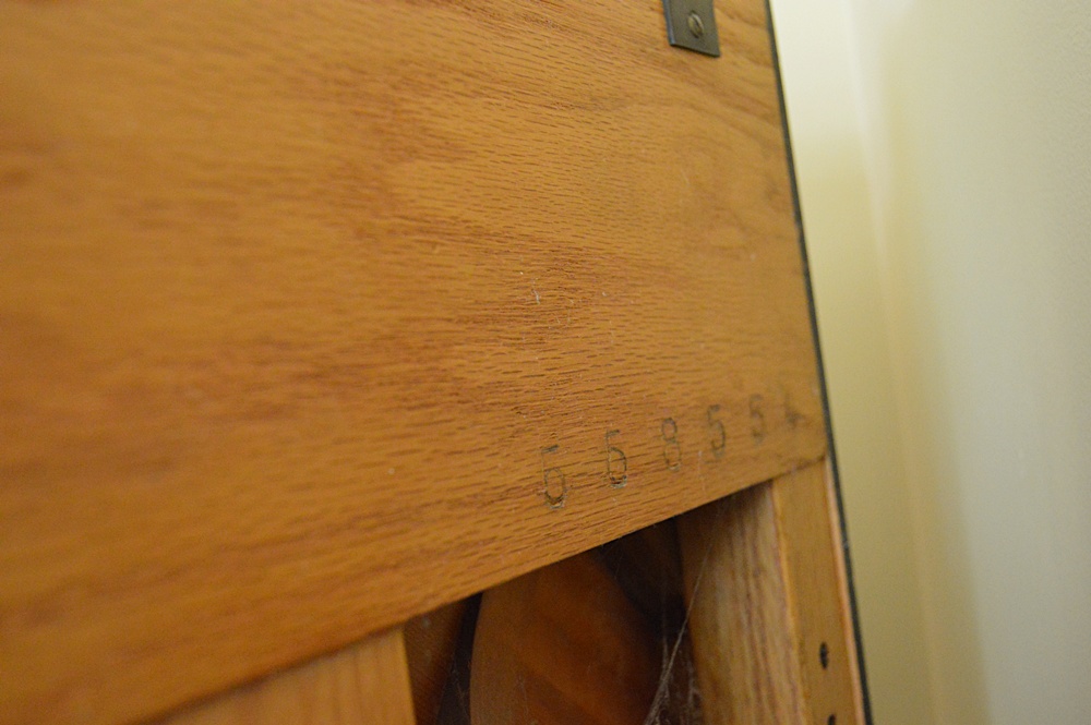 Vintage Wurlitzer Spinet Piano in Mahogany