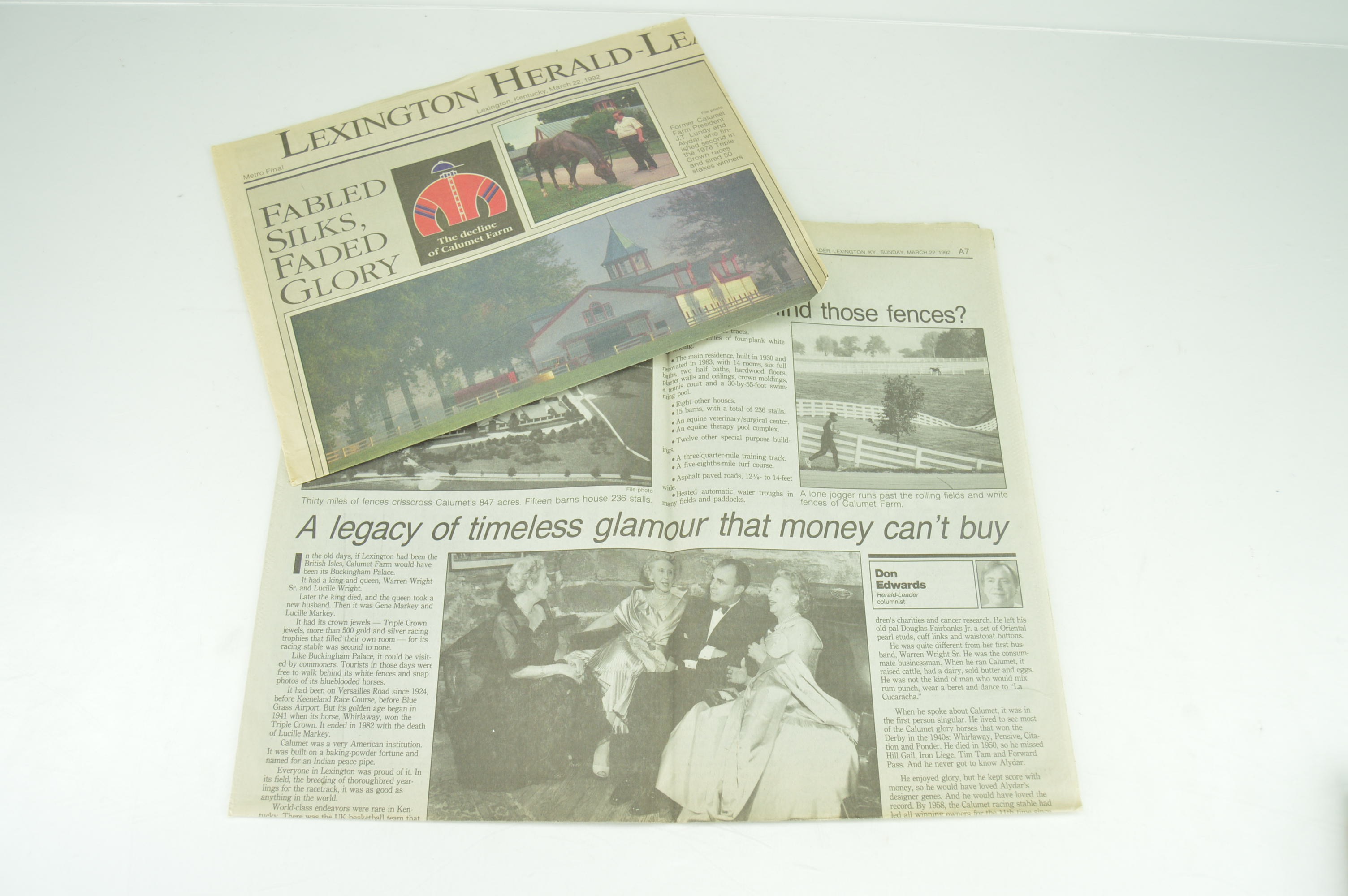 Calumet Farms Memorabilia