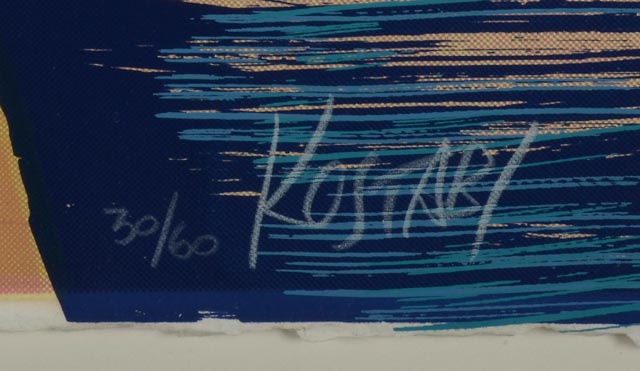 Mark Kostabi Signed Limited Edition Serigraph "Natural History"