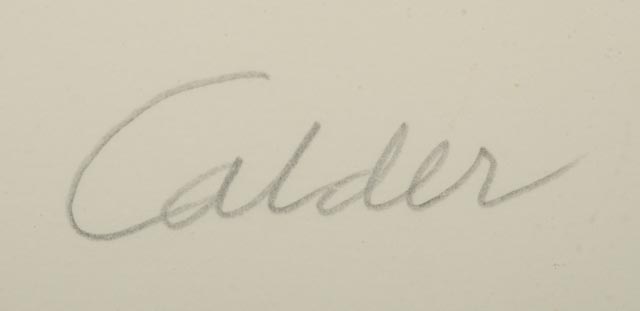 Alexander Calder Artist's Proof Color Lithograph "Le Poisson"