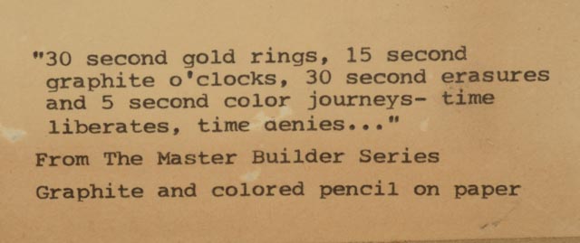 Ernest Shaw Original Graphite and Colored Pencil on Paper