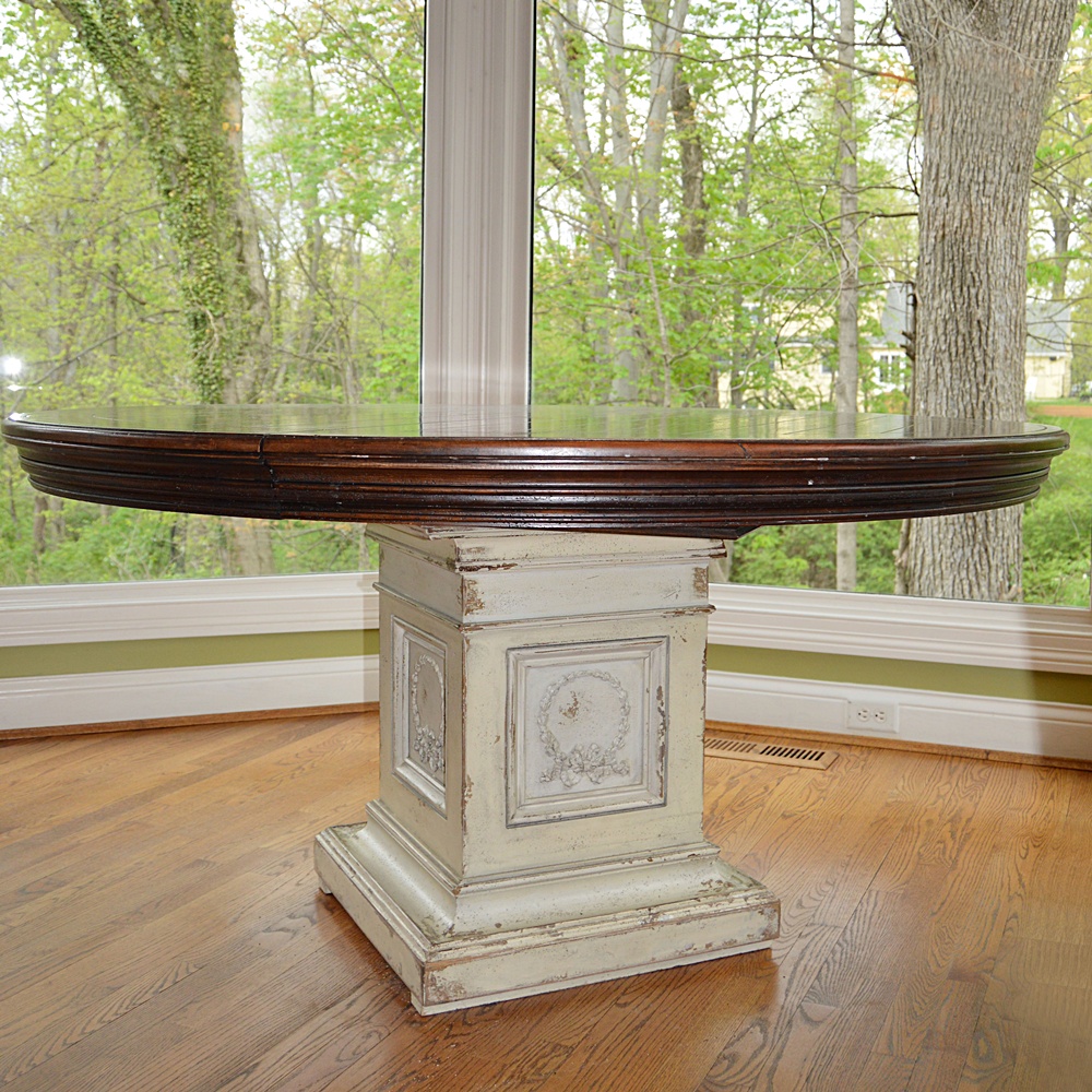 Neoclassic Style Column-Pedestal Dining Table from Habersham Plantation