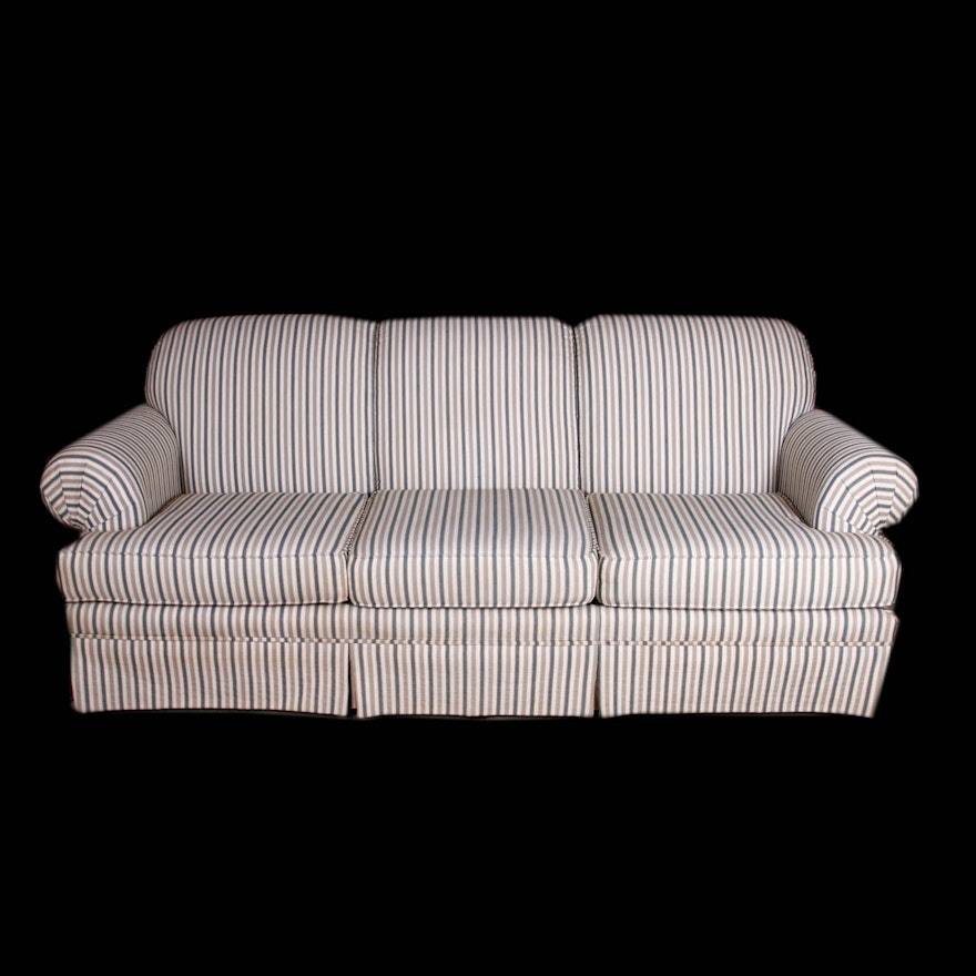 Broyhill Striped Sofa