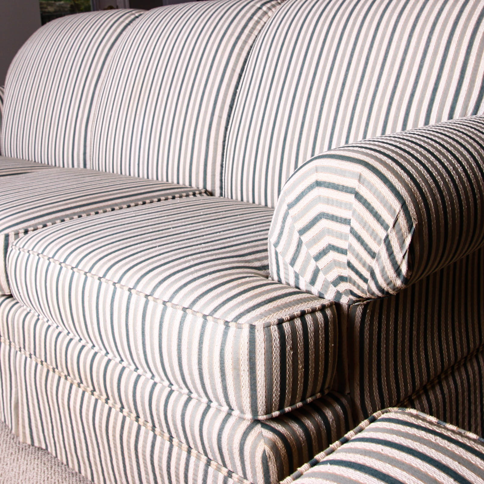 Broyhill Striped Sofa