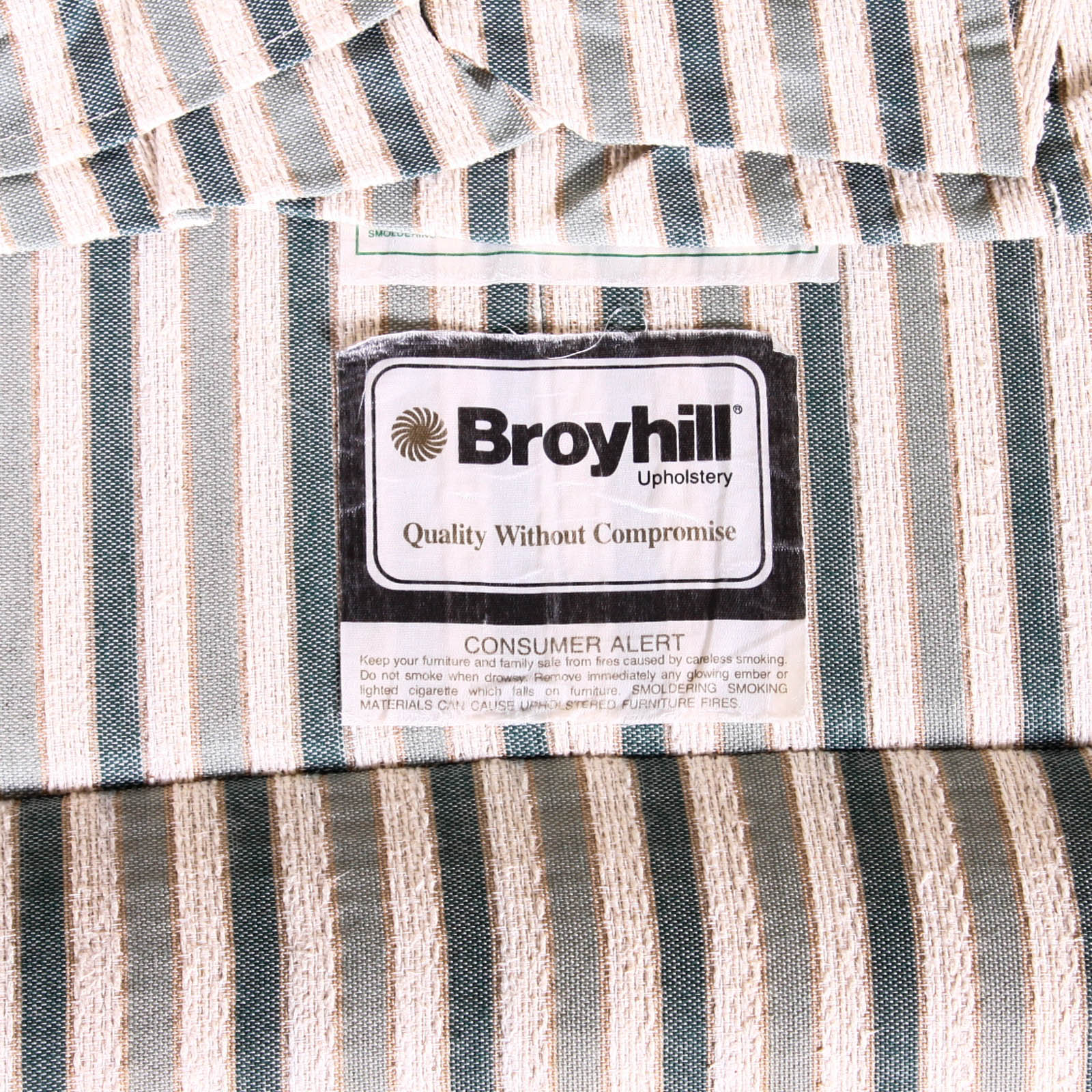 Broyhill Striped Sofa