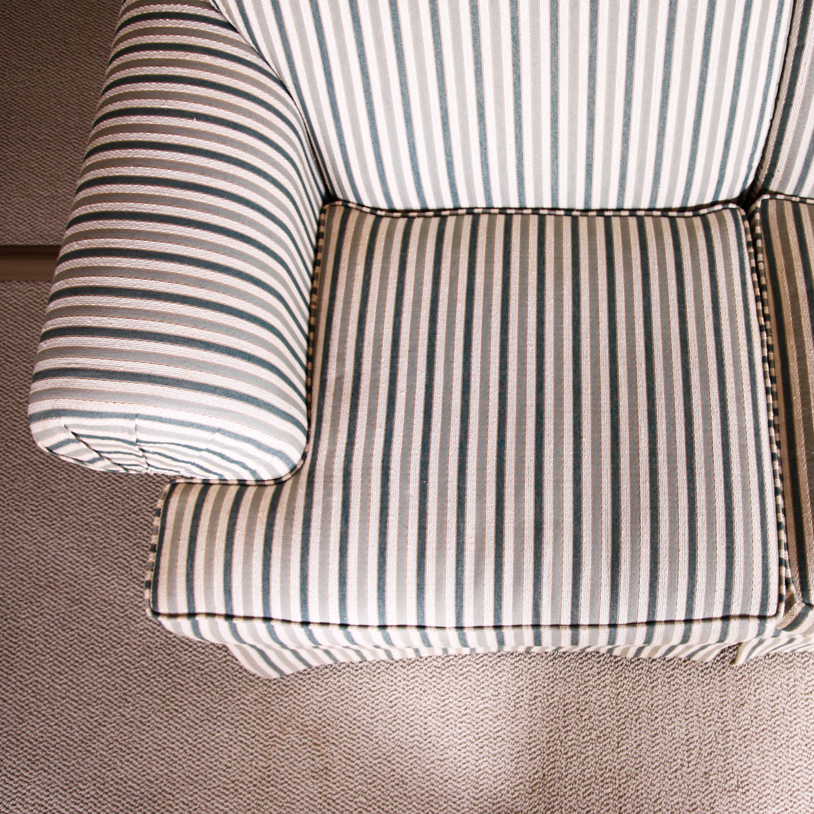 Broyhill Striped Sofa