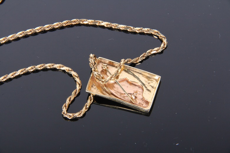 14K Yellow and Rose Gold Necklace