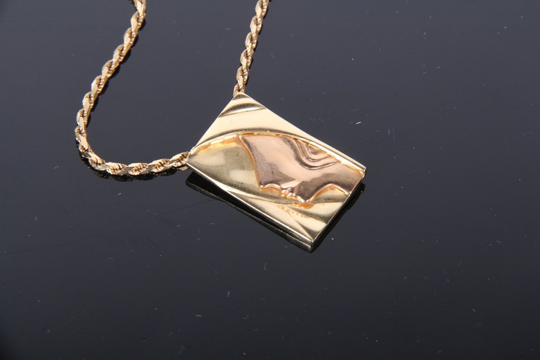 14K Yellow and Rose Gold Necklace