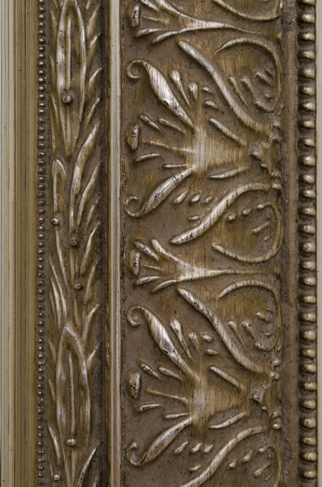 Silver Tone Foliate Wall Mirror