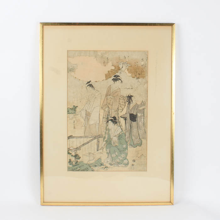 Restrike Woodblock After Chōbunsai Eishi