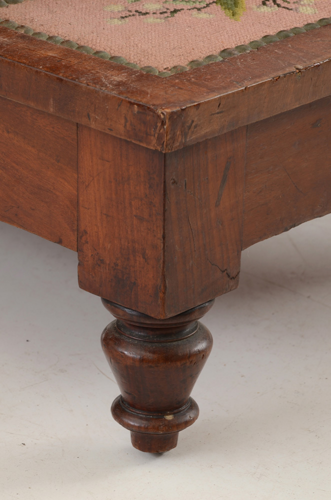 Victorian Wooden Bed Steps with Hidden Commode