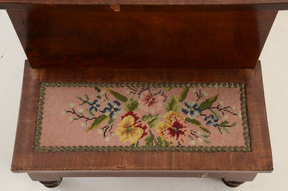 Victorian Wooden Bed Steps with Hidden Commode