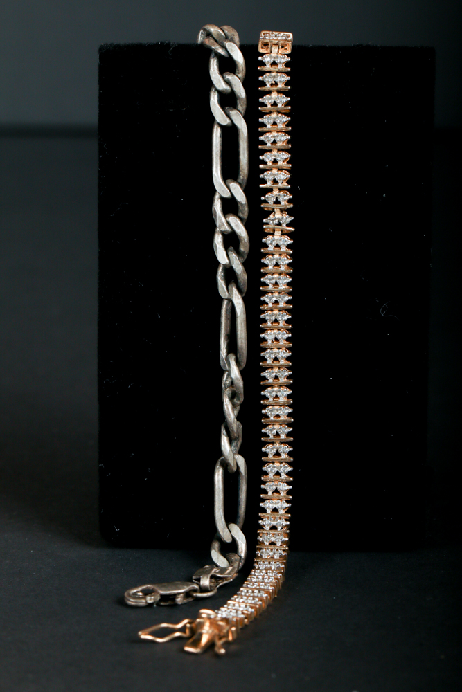 Pair of Silver Bracelets