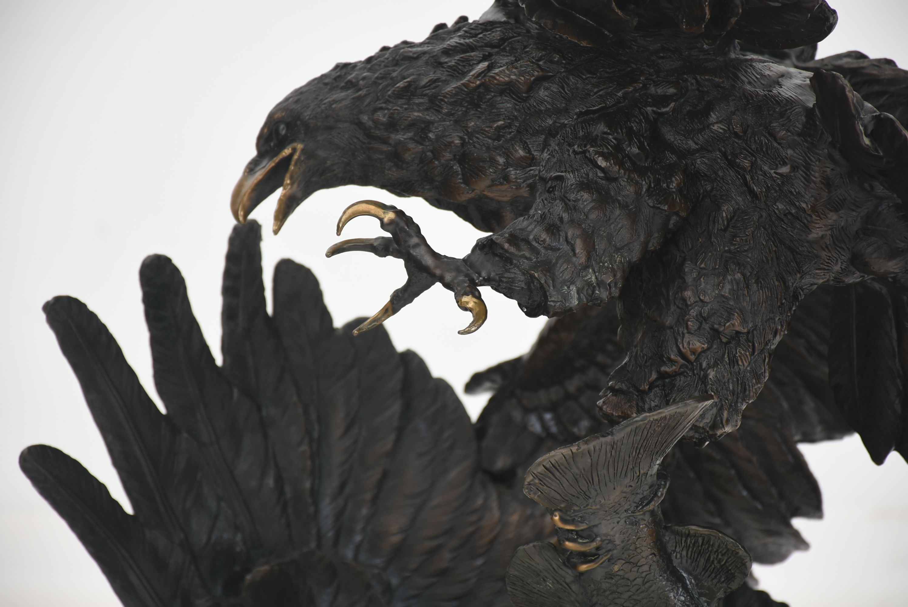 Bronze Double Eagle "Survival II" Signed Artist Proof Sculpture