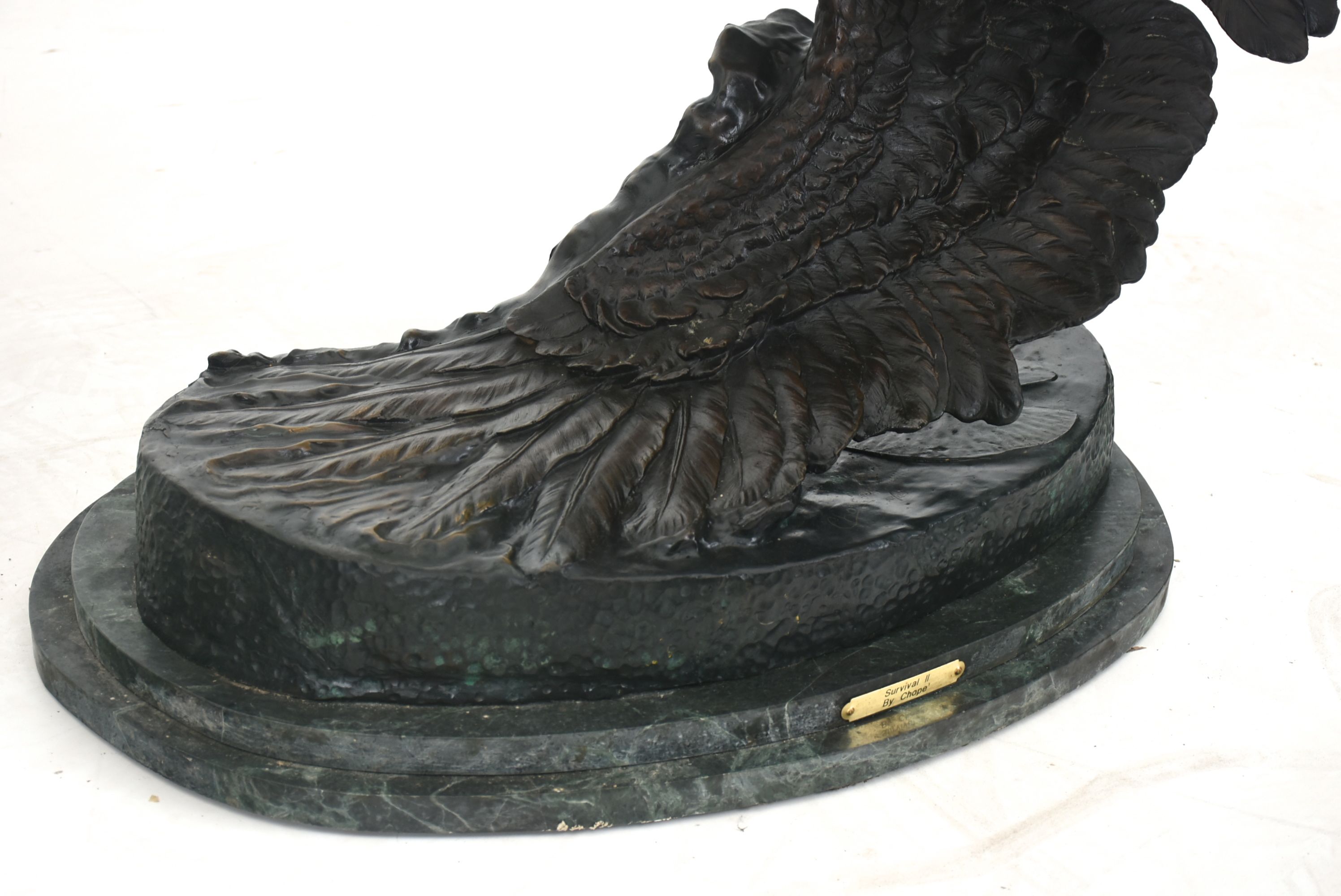 Bronze Double Eagle "Survival II" Signed Artist Proof Sculpture