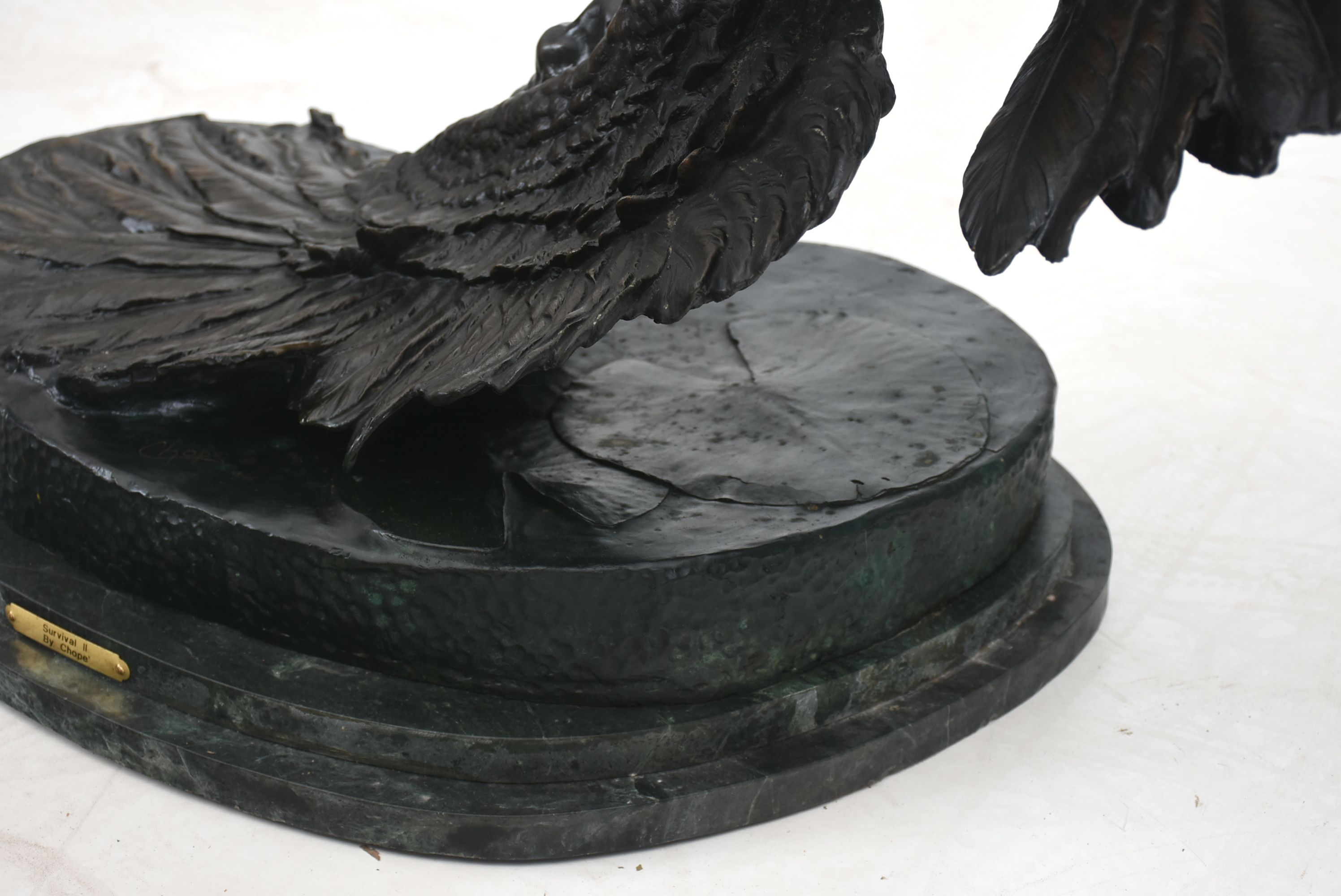 Bronze Double Eagle "Survival II" Signed Artist Proof Sculpture