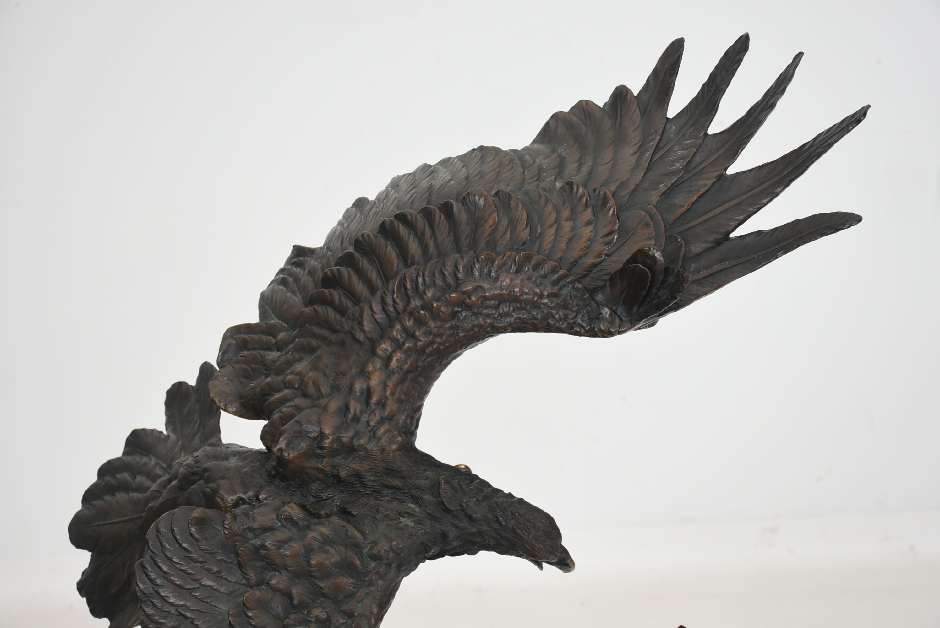 Bronze Double Eagle "Survival II" Signed Artist Proof Sculpture