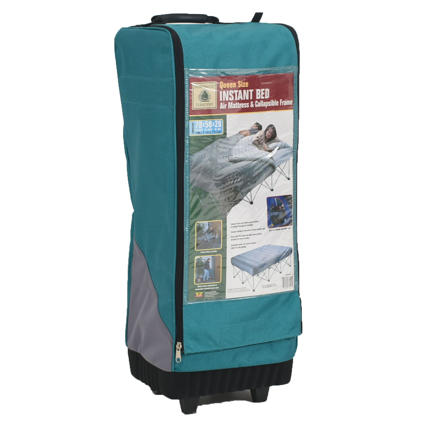 Northwest Territory Queen-Sized Air Mattress with Collapsible Frame