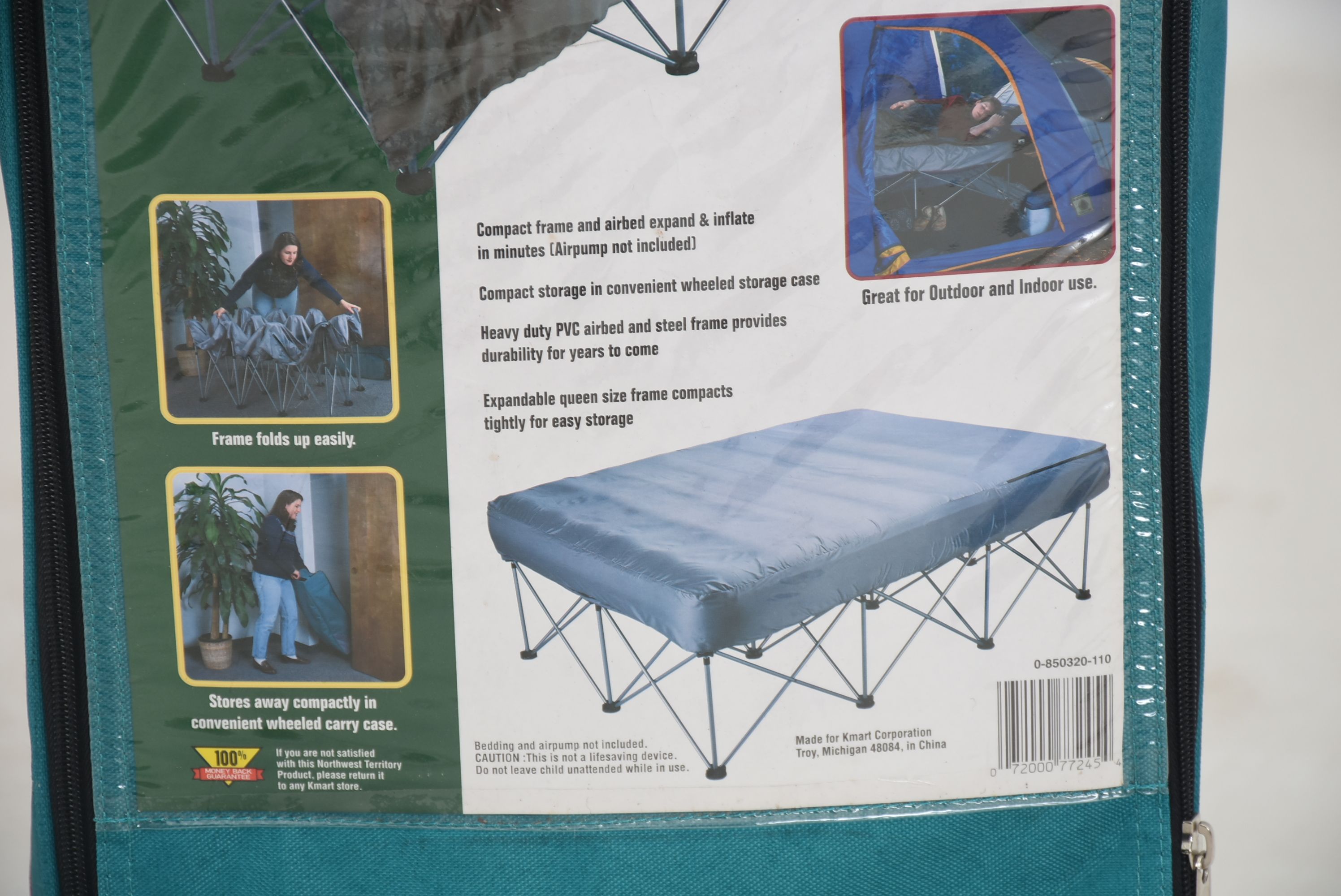 Northwest Territory Queen-Sized Air Mattress with Collapsible Frame