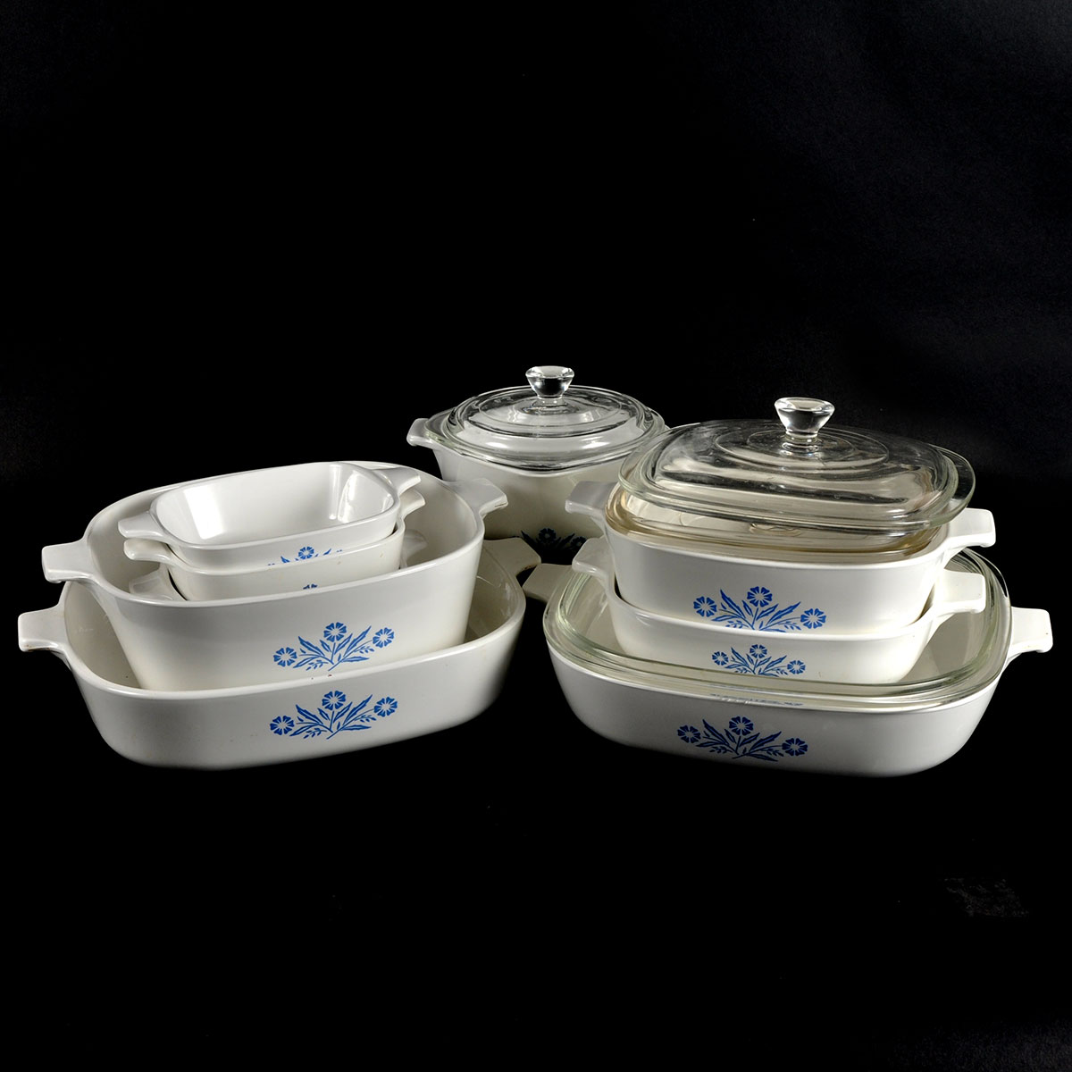 Collection of Vintage Corningware Casseroles