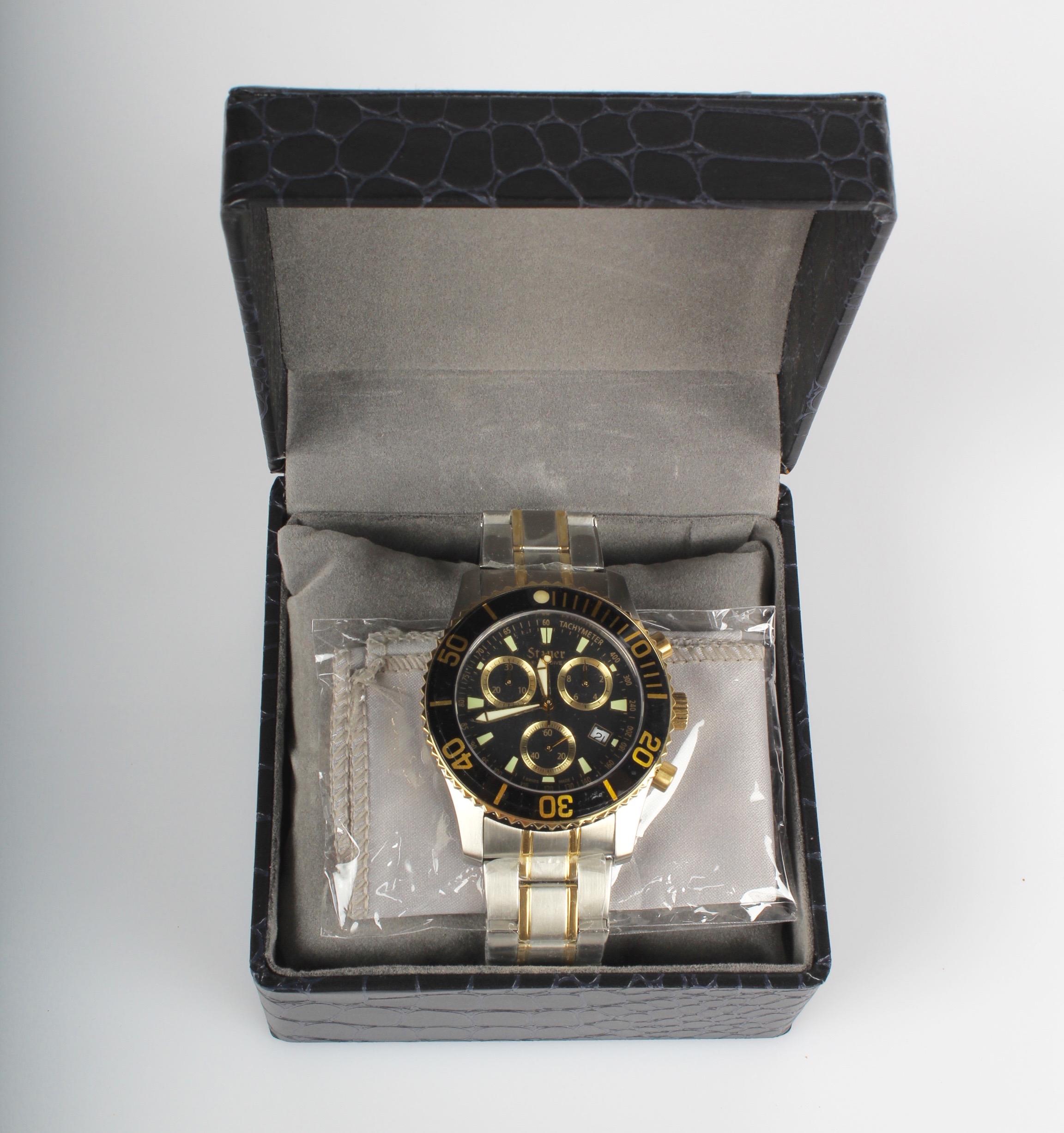 Men's Stauer Swiss Dive Watch with Original Box