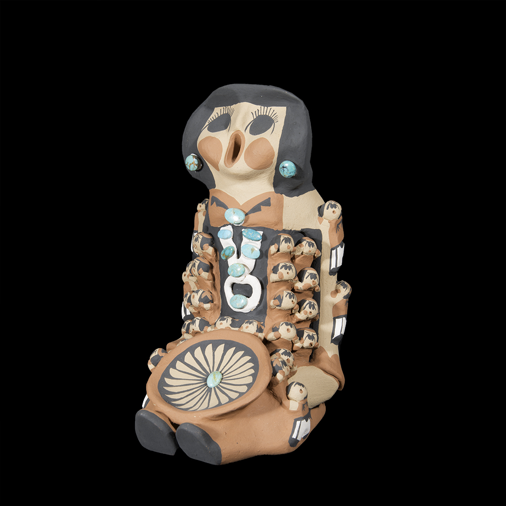 Jemez Pueblo Storyteller with Turquoise