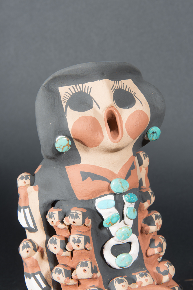 Jemez Pueblo Storyteller with Turquoise
