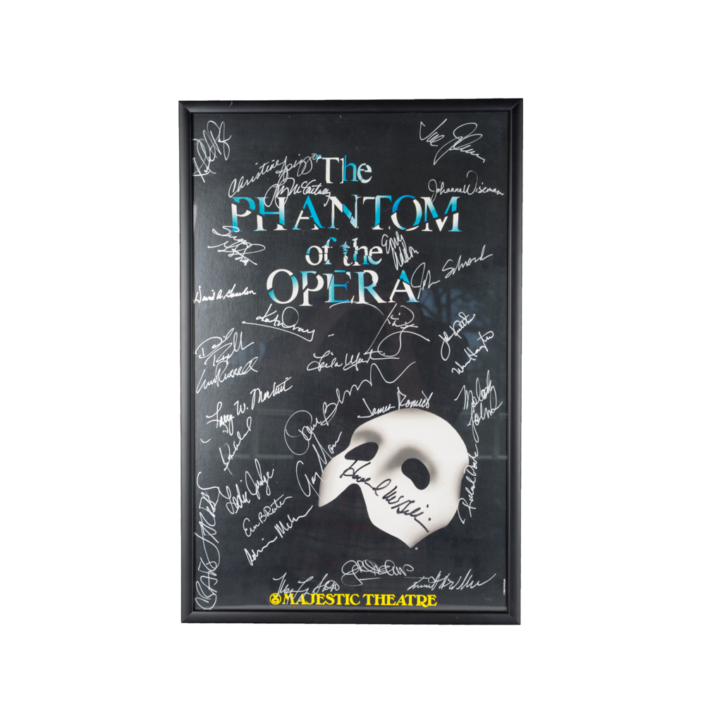 "Phantom Of The Opera" Autographed  Cast Poster