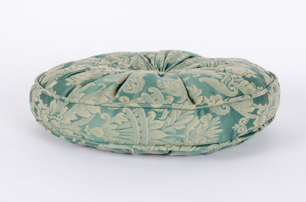 Group Of Green And Ivory Pillows