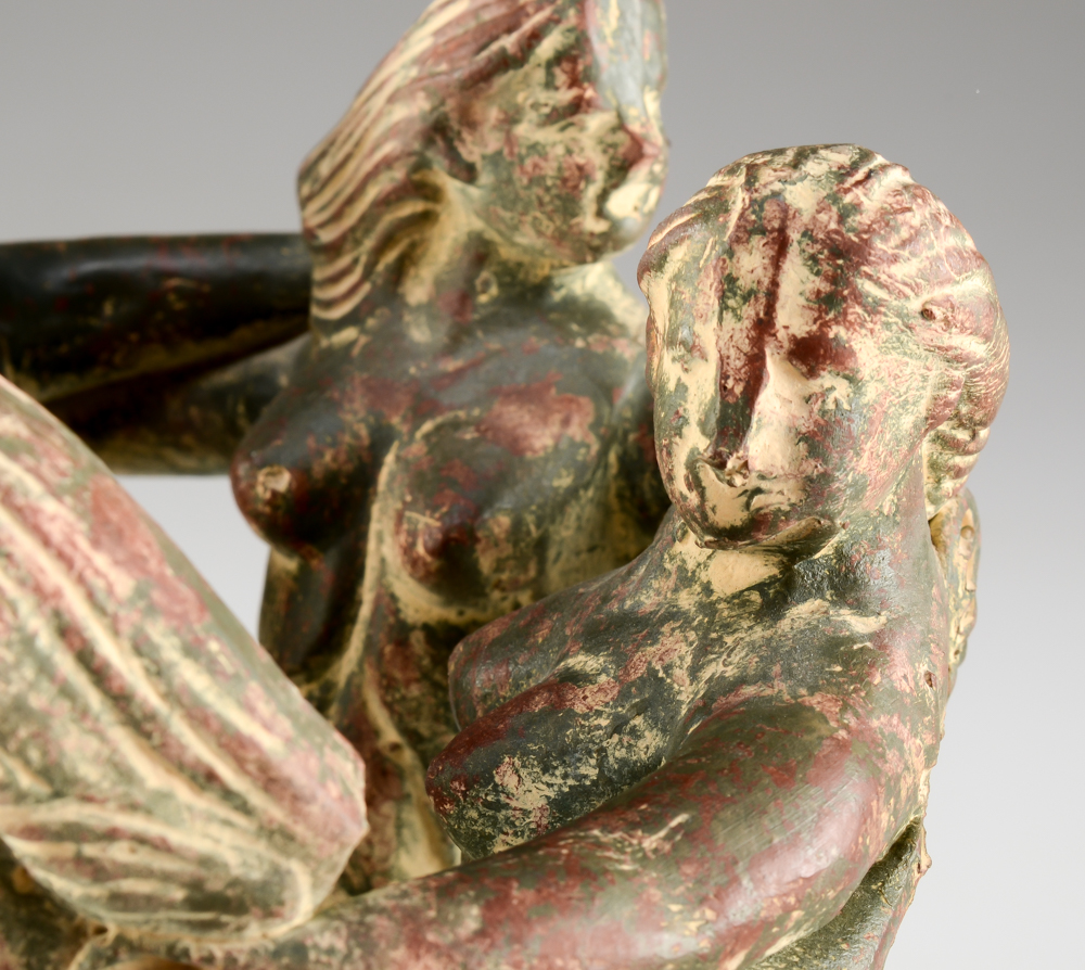 Mexican Pottery Circle of Friends Nude Women Votive