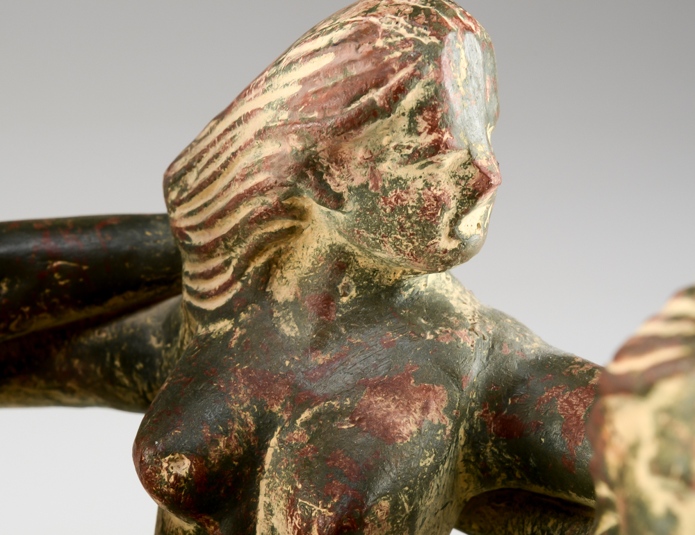 Mexican Pottery Circle of Friends Nude Women Votive