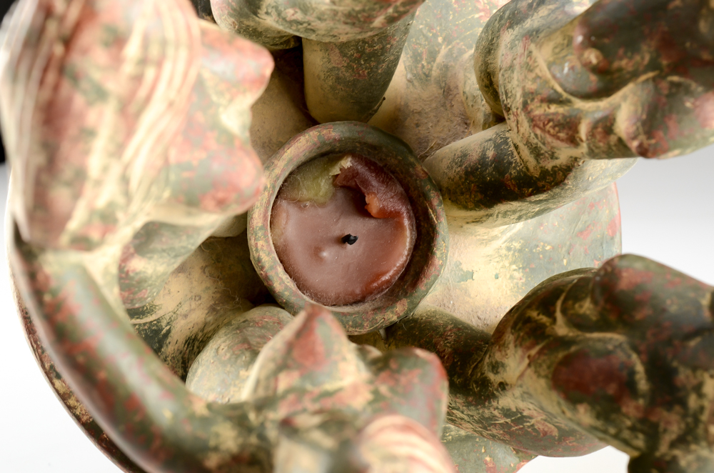 Mexican Pottery Circle of Friends Nude Women Votive