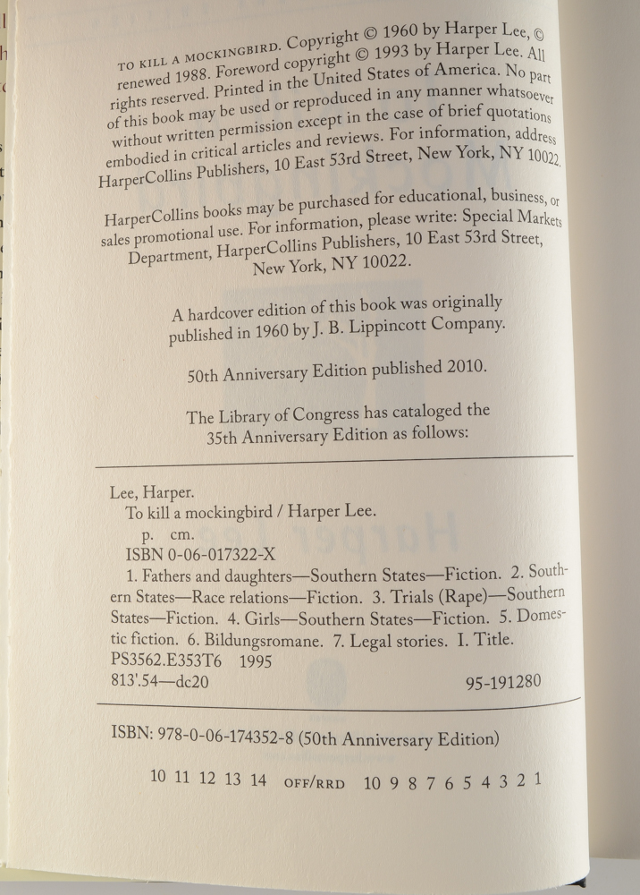 "To Kill A Mockingbird" 50th Anniversary Edition Signed by Mary Badham