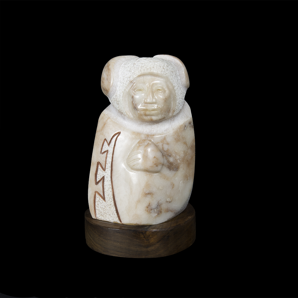Sioux "Prayerful Woman" Alabaster Sculpture